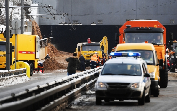 Тушинский тоннель в Москве затопило после обвала грунта