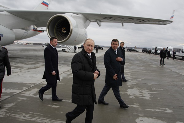 Владимир Путин прилетел в Новосибирск