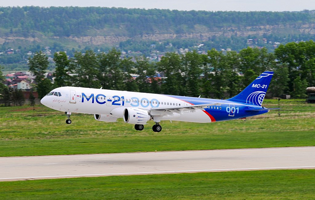 Новый российский самолёт МС-21 совершил перелет из Иркутска в подмосковный Жуковский