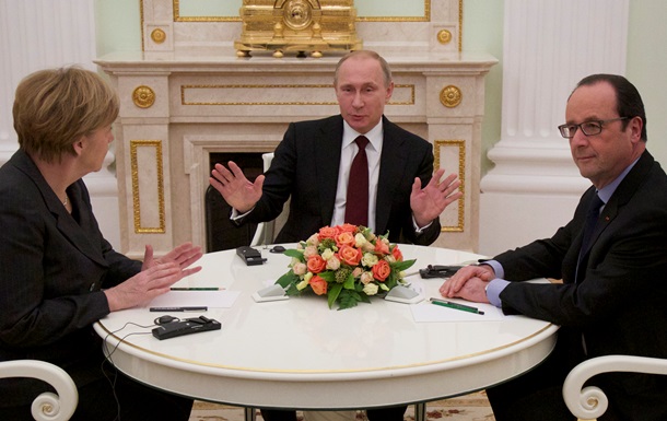 Путин, Меркель и Олланд не наговорились за пять часов?
