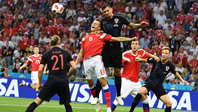 Россия открыла счет в матче с Хорватией – 1:0