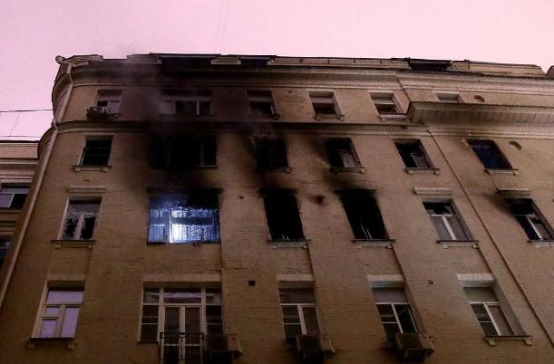 Названы причины пожара в центре Москвы