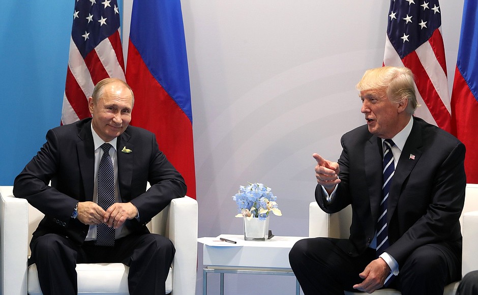 Путин и Трамп на саммите G20 в Гамбурге