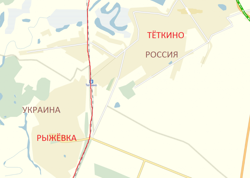 Село теткино курской области на карте